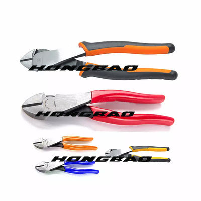 8つ10のインチの頑丈な斜めの切断プライヤーのHandtoolの脂肪質の大きい頭部Sのタイプ橋脚ボディ