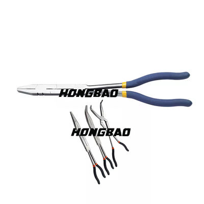 宝石類200mm二重Xの共同まっすぐで特別に長いクリップのための広く長い鼻の平らなプライヤー