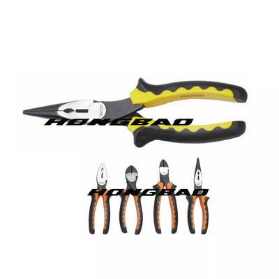 スペシャルによって設計されている省エネの曲がったハンドル6/8"ラインズマンのプライヤーの組合せのニッパーのカッターのプライヤーの組合せのプライヤー