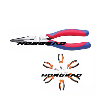 小さい標準的な絶縁された組合せのプライヤーの黄色い低下は造ったErgonomics柔らかいグリップ6" 7" 8"を