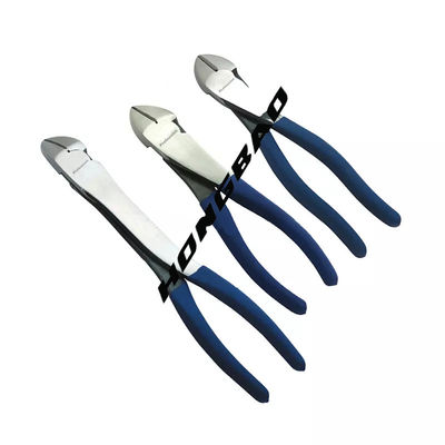 側面の切断斜めのプライヤー1000v 180mm 6"曲がった角度の頭部ボディ鼻8 11"細い頭部