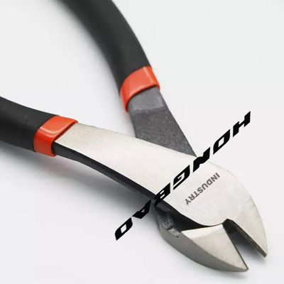 側面の切断斜めのプライヤー1000v 180mm 6"曲がった角度の頭部ボディ鼻8 11"細い頭部