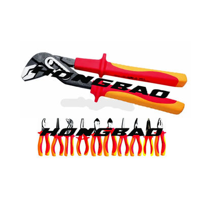 9.5&quot;の1000ボルトによって絶縁される工具セットの5部分のキットD4頑丈な垂直になる用具VDEの水ポンプのプライヤー