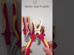 1000v VDEは絶縁した用具AWG 22を18の14のワイヤーひだが付くプライヤーCRV 6